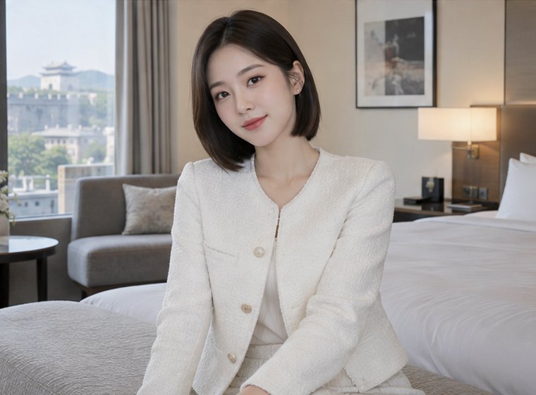 인계동 소담회복 균형 관리 안내 카드의 서로 다른 20대 성인 한국 여성 모델