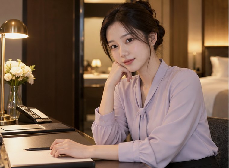 인계동 알찬건강 회복 관리 안내 카드의 서로 다른 20대 성인 한국 여성 모델